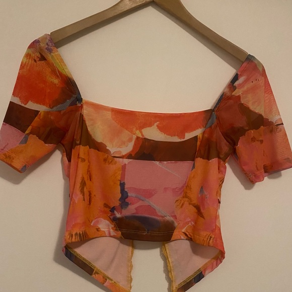 Glassons orange mesh clip front top - Picture 2 of 2